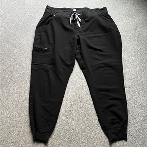 Figs Women's Black Joggers with Drawstring